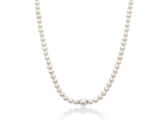 Collana donna Miluna in oro bianco con perle PCL5914V