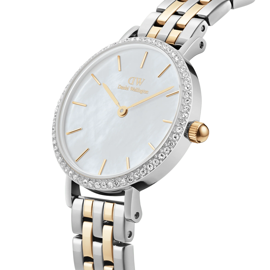 Orologio donna Daniel Wellington PETITE LUMINE BEZEL 5-LINK TWO-TONE MOP DW00100665