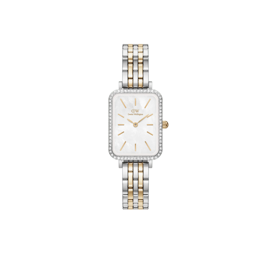 Orologio donna Daniel Wellington QUADRO LUMINE BEZEL 5-LINK TWO-TONE MOP DW00100671