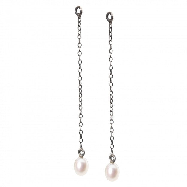 Orecchini donna Trollbeads - Orecchini Gocce di Perla 5 cm TAGEA-00009