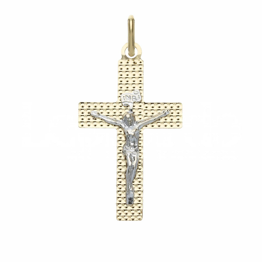 Ciondolo uomo in oro giallo 18 Kt Croce 11133-550-110