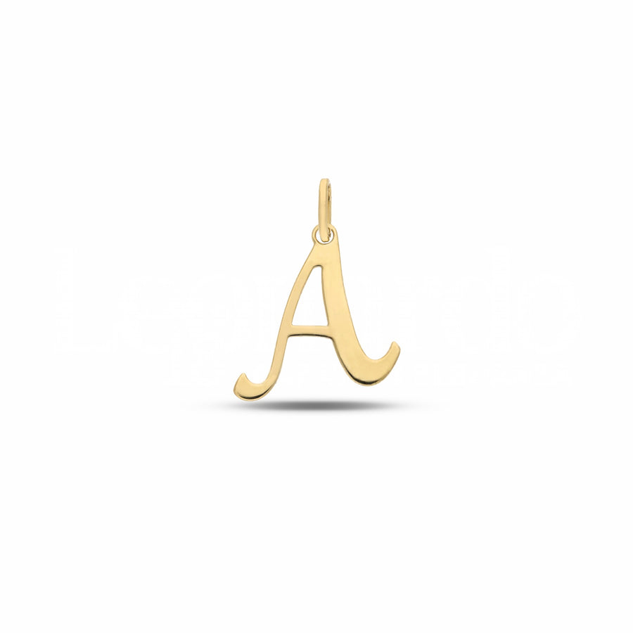 Ciondolo donna in oro giallo 18 Kt Lettera A 10461-650-050
