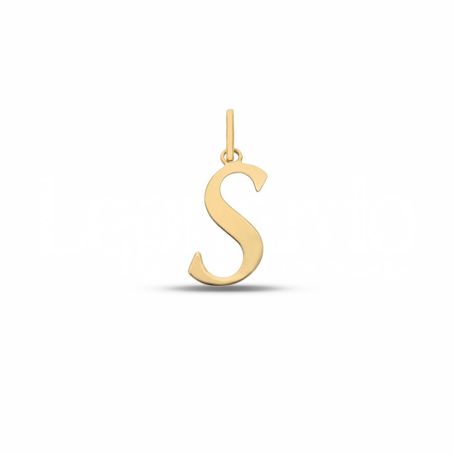 Ciondolo donna in oro giallo 18 Kt Lettera S 10971-650-050