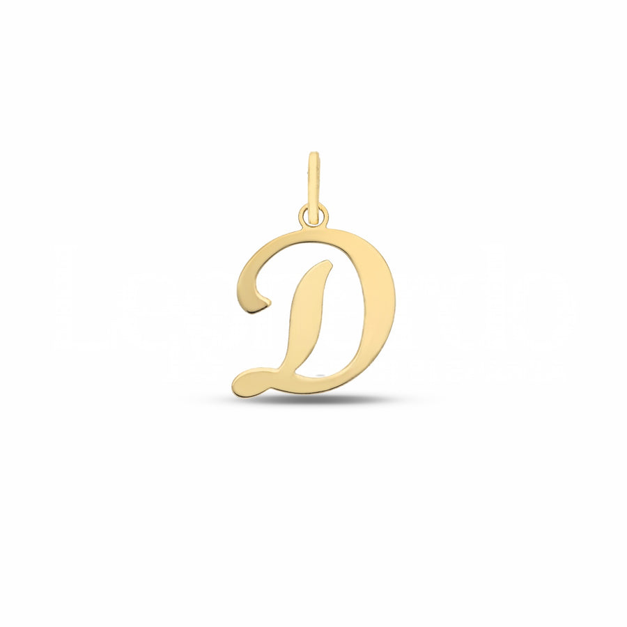 Ciondolo donna in oro giallo 18 Kt Lettera D 11146-650-070