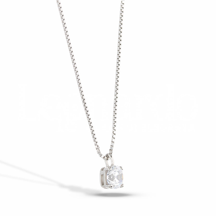 Collana donna in oro bianco 18 Kt punto luce 4 mm 10808-410-150