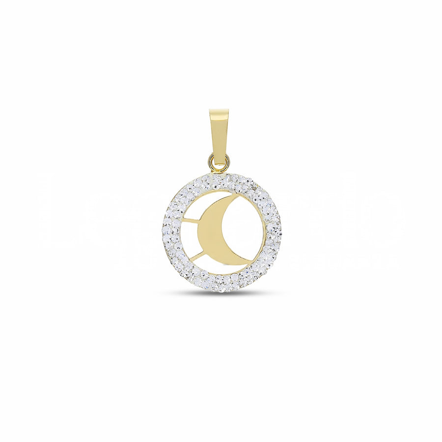 Ciondolo donna in oro giallo 18 Kt Luna 11151-300-050
