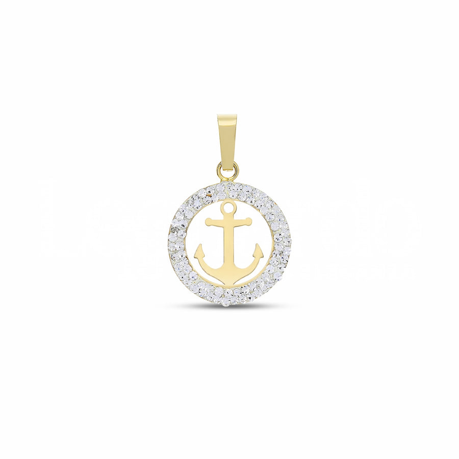 Ciondolo donna in oro giallo 18 Kt Ancora 11153-300-050