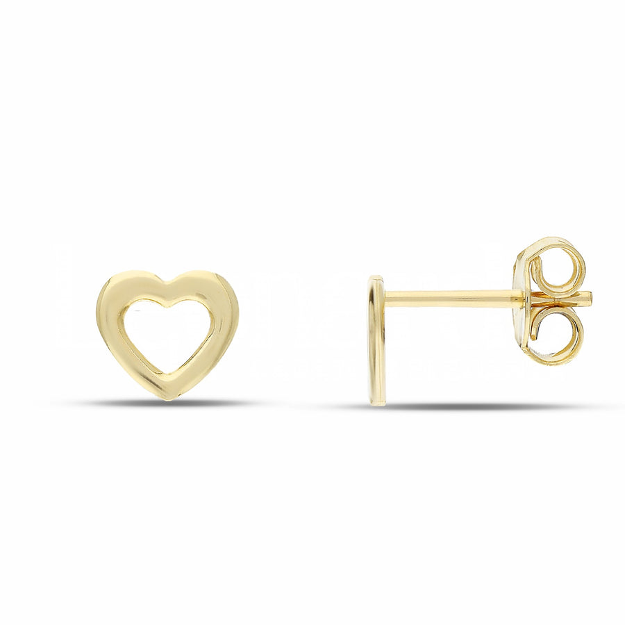 Orecchini donna oro giallo 18 Kt Cuore 10727-650-065