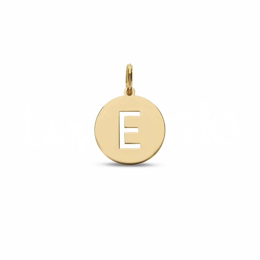 Ciondolo donna in oro giallo 18 Kt Letera E 11162-650-080