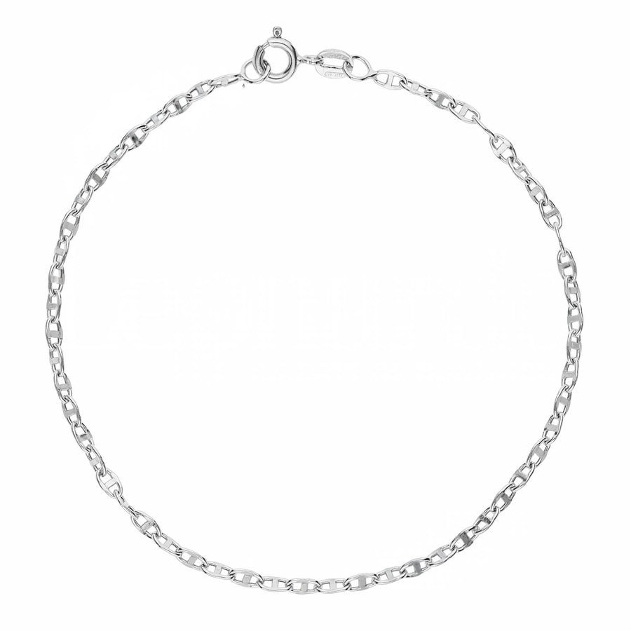 Bracciale uomo in oro bianco 18 Kt Traversino 11166-550-160