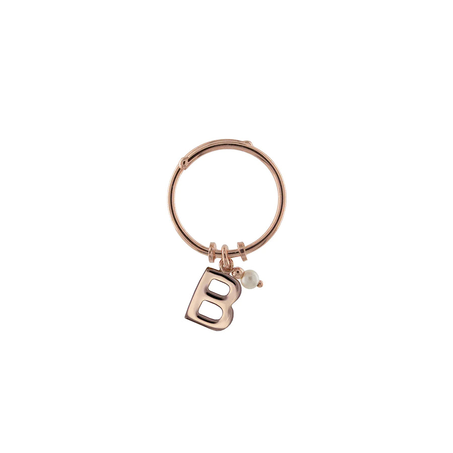 Anello donna Rue des Mille Lettera e Perla AN-LETPE