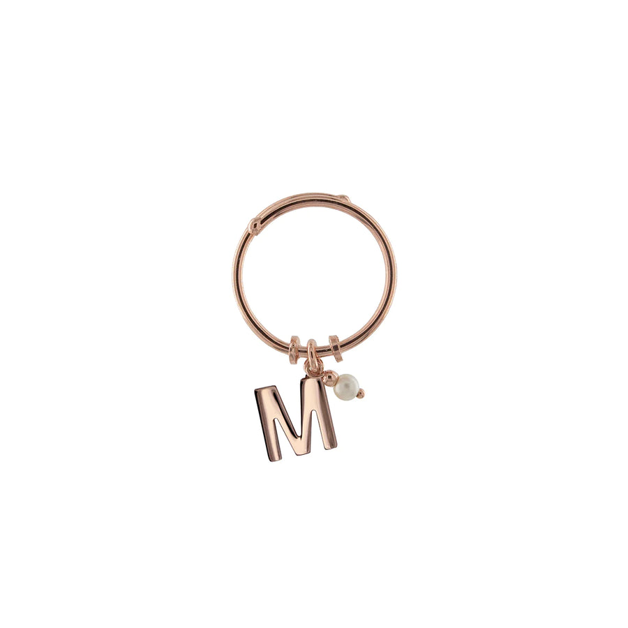 Anello donna Rue des Mille Lettera e Perla AN-LETPE