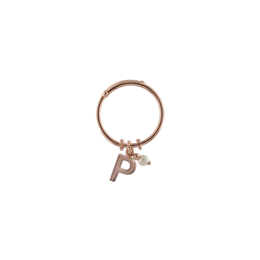 Anello donna Rue des Mille Lettera e Perla AN-LETPE