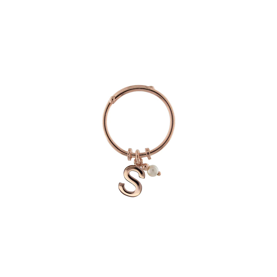 Anello donna Rue des Mille Lettera e Perla AN-LETPE