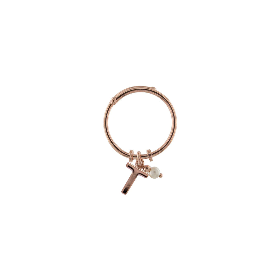 Anello donna Rue des Mille Lettera e Perla AN-LETPE
