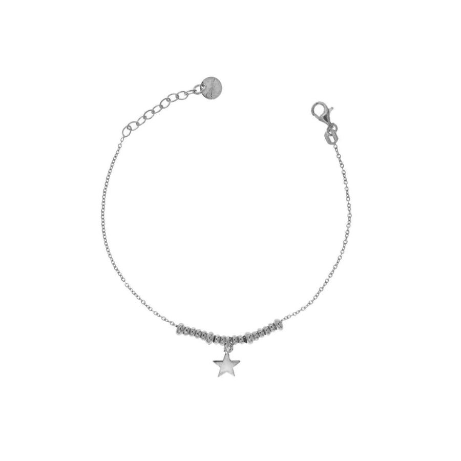 Bracciale donna Rue des Mille micro anelli e stella BR-002 1SOG STE