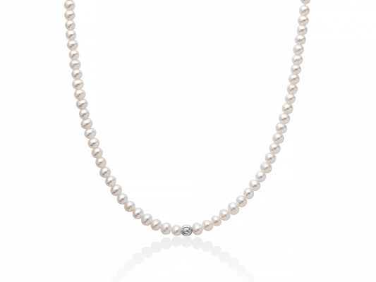 Collana donna Miluna in oro bianco con perle PCL6315