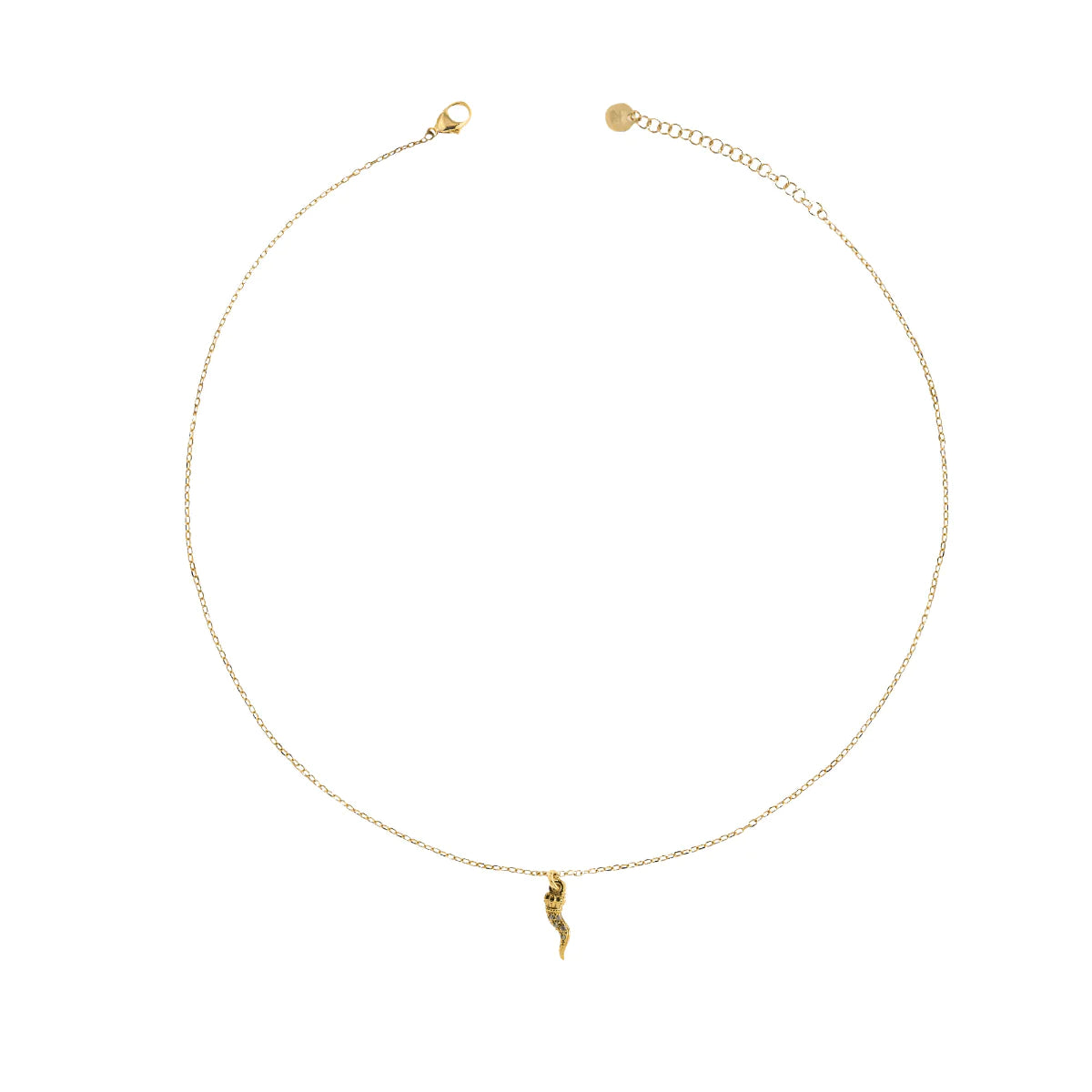 Collana donna Rue des Mille corno con zirconi GRZ-011 CORN