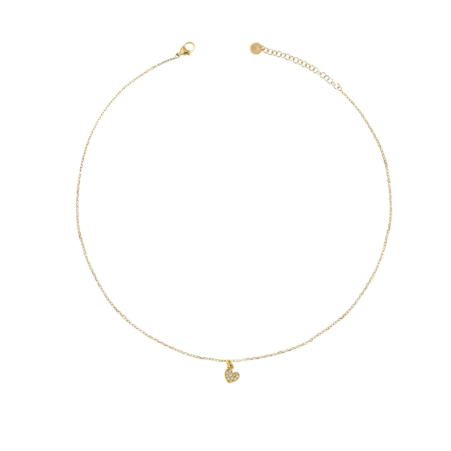 Girocollo Rue des Mille catena e cuore zirconi GRZ-011 CUO