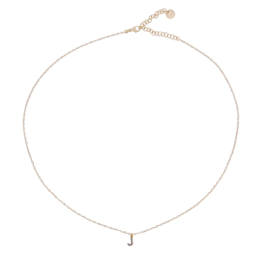 Collana donna Rue des Mille lettera con zircone GRZ-011 INIZ AU