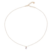 Collana donna Rue des Mille lettera con zircone GRZ-011 INIZ AU