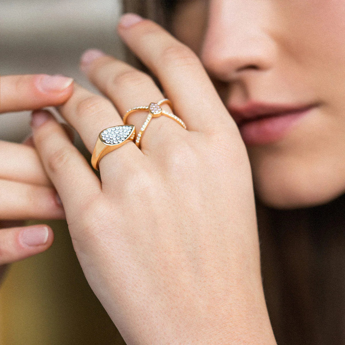 Anello donna Rue des Mille incrocio drop AN-014M1AU