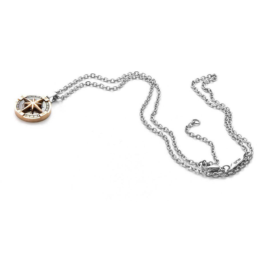 Collana uomo 4US Cesare Paciotti Rose Gold Wind Rose 4UCL3488